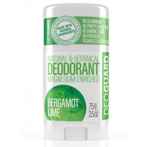 Tuhý přírodní deodorant, Deoguard Bergamot a limetka, 65 g